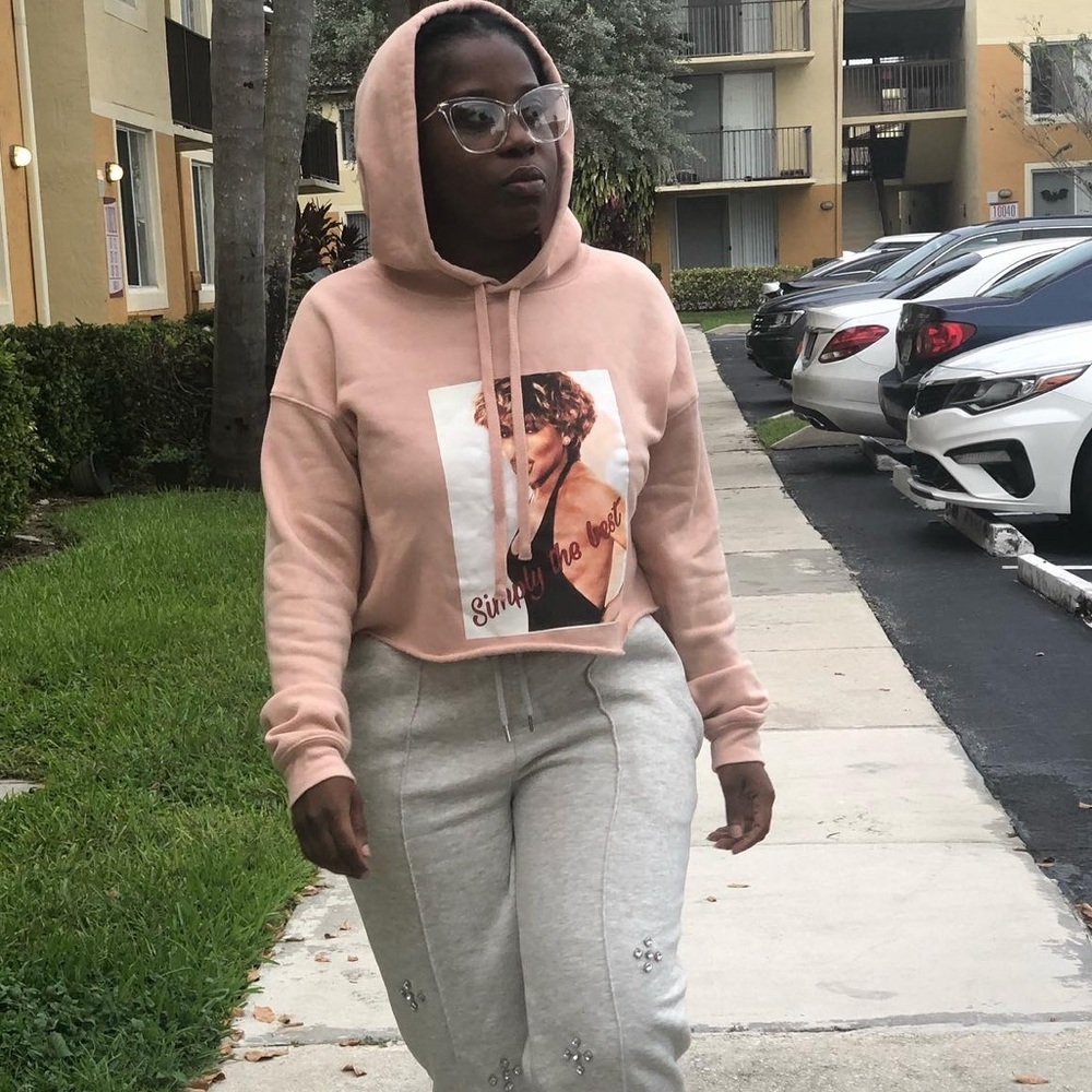 Simply the best crop hoodie